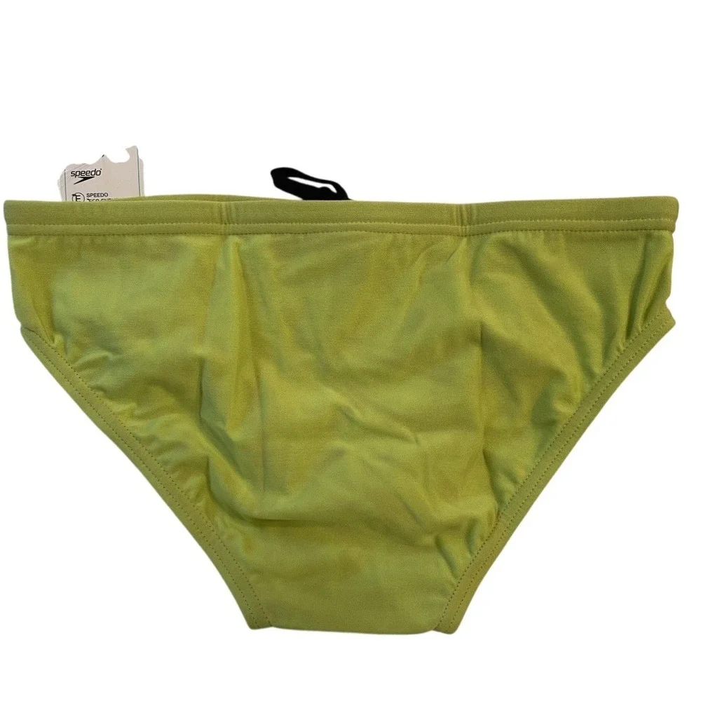 NWT Speedo Men's Size 32 Vibe Collection Acid Lime Swim Briefs Eco Endurance New